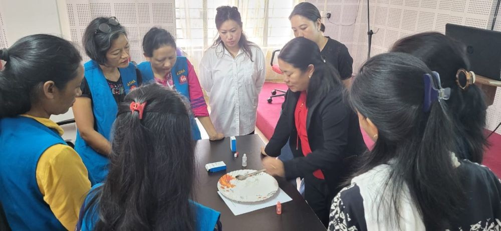 Dr Limanaro DPO (UIP & RCH) along with the participants during the observance Global Iodine Deficiency Disorders Prevention Day at Conference Hall, Chief Medical Officers Office, Mokokchung on October 21.